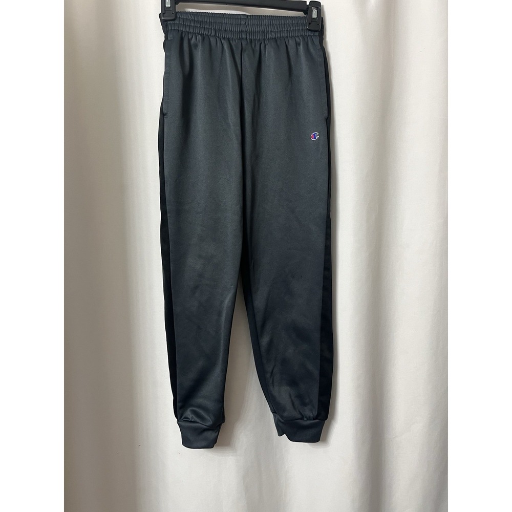 Kids Jogger Track Pants Athletic Wear Sweatpants Black Size 10-12 *See Dis* H24